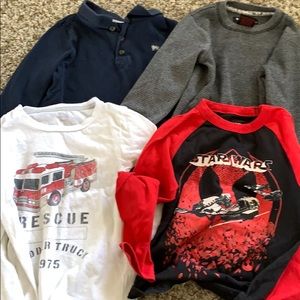 Size 4 boys long sleeve shirts